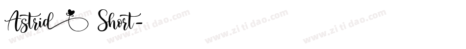 Astrid Short字体转换